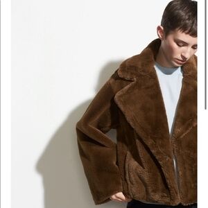 Vince Plush Faux Fur Jacket